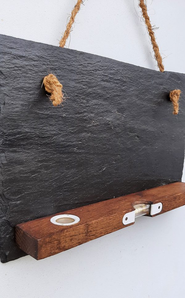 Holzwasserwaage Schiefer-Board